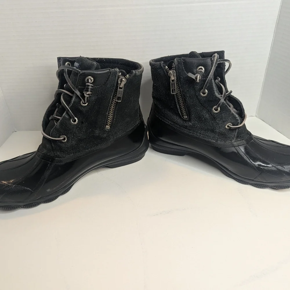 Sperry Women's Black Duck Boots